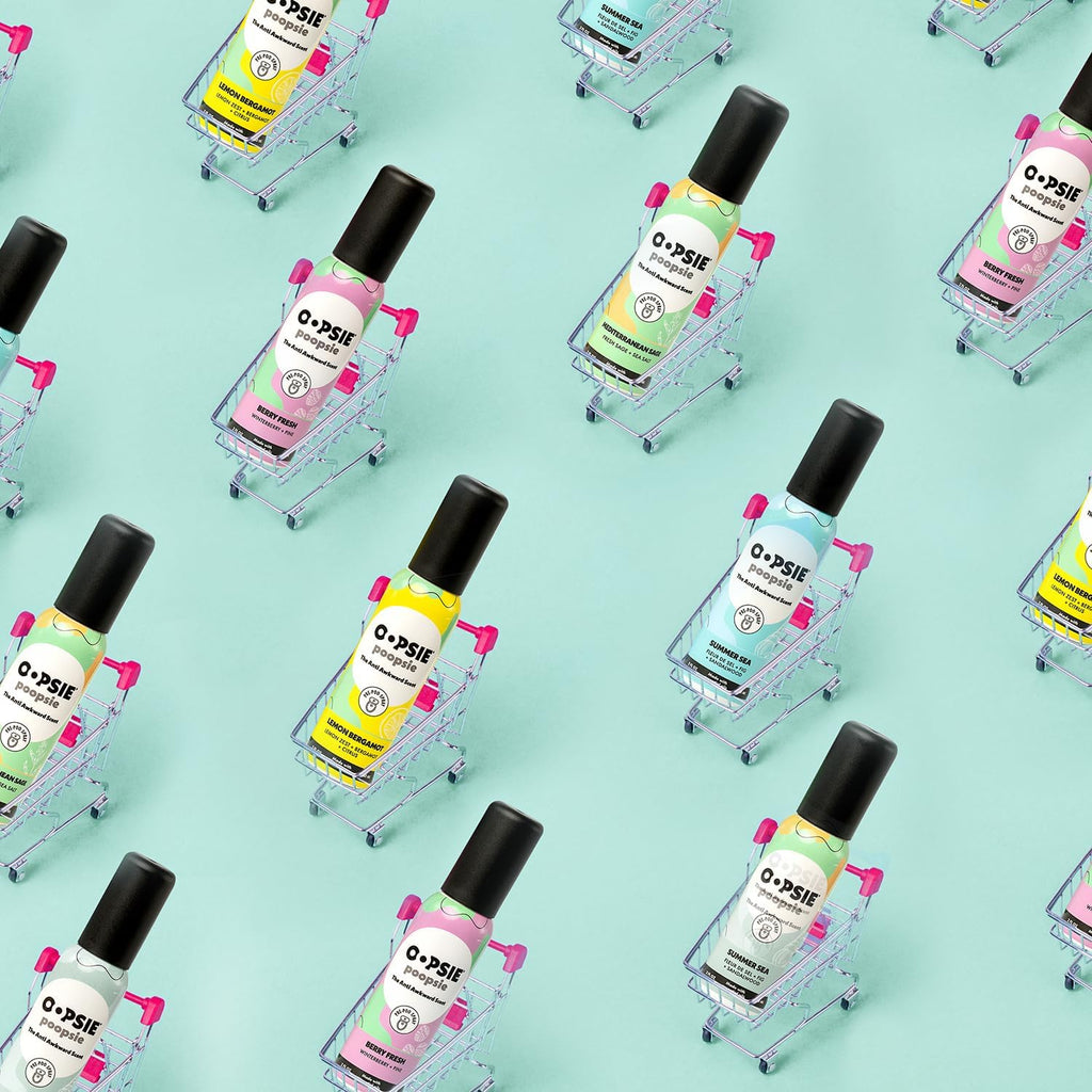 OOPSIE POOPSIE Wild Mint Before & After You Go Toilet Spray 2oz - Portable Odor Eliminator