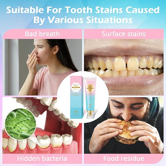 Niacinamide Whitening Toothpaste, Niacinamide Toothpaste Intensive Whitens Teeth, Protects Enamel, Removes Stains & Refreshes Breath, Daily Oral Care at Home Mint Flavor (1 Pack)-YanxiananYagao