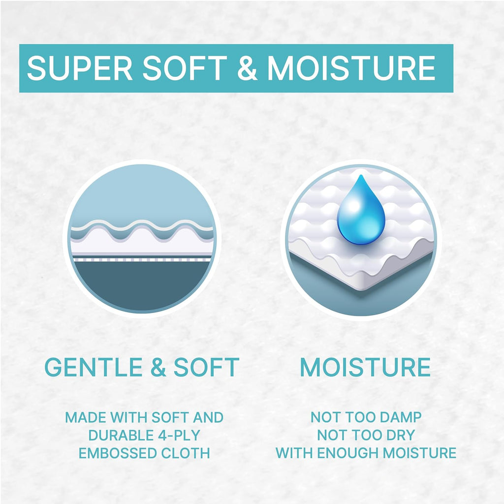 BEBESUP- Korea's #1 Light Baby Wipes - Safe even for Atopic Skin Hypoallergenic Water-Based Unscented Alcohol & Paraben-Free Organic Flip-Top Plant Based Organic Baby Wipes (640 Count 8 Packs)