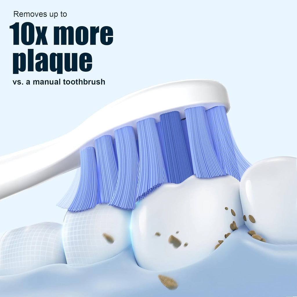 Toptheway Extra Soft Replacement Toothbrush Heads Compatible with Philips Sonicare Optimal Gum Care for Sensitive Teeth G2 C2 C1 4100 Snap-on, 4 Pack