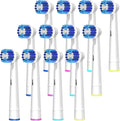 Replacement Brush Heads Compatible with Braun Oral-B, 12pcs Professional Electric Toothbrush Heads for Oral B Replacement Heads Refill Pro100/1000/1500/4000/5000/7000/8000/9600 Etc.