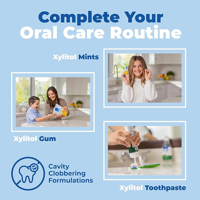 Epic 100% Xylitol Gum, 500 Pieces Individually Wrapped - Aspartame Free, Sugar Free Remineralizing Gum (Bubblegum, Cinnamon, Fresh Fruit, Orange Mango, Peppermint, Spearmint, Wintergreen)