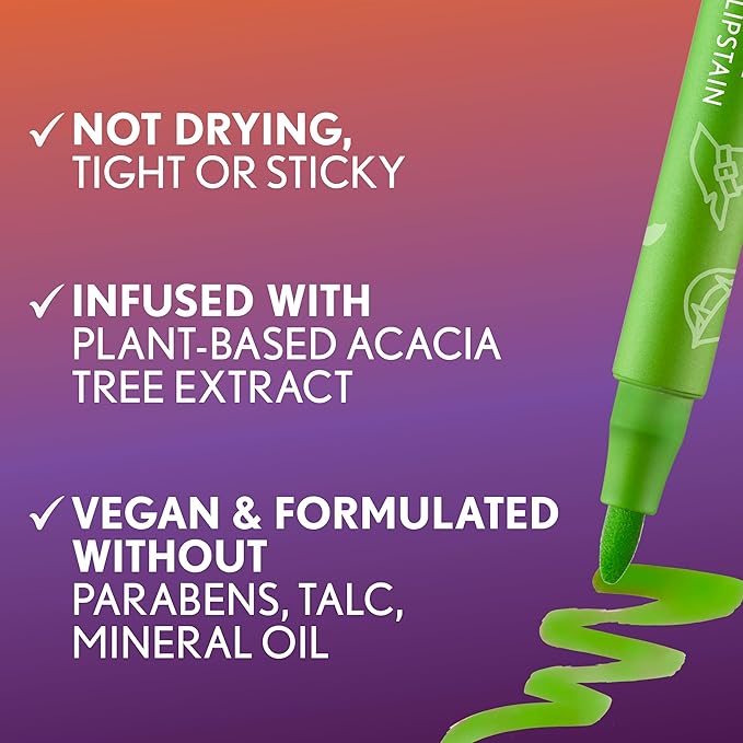 CoverGirl Outlast Lipstain, Zom-Bean, Halloween Limited Edition, Transfer-Proof, Non-Drying, Lightweight, Buildable, 0.05oz