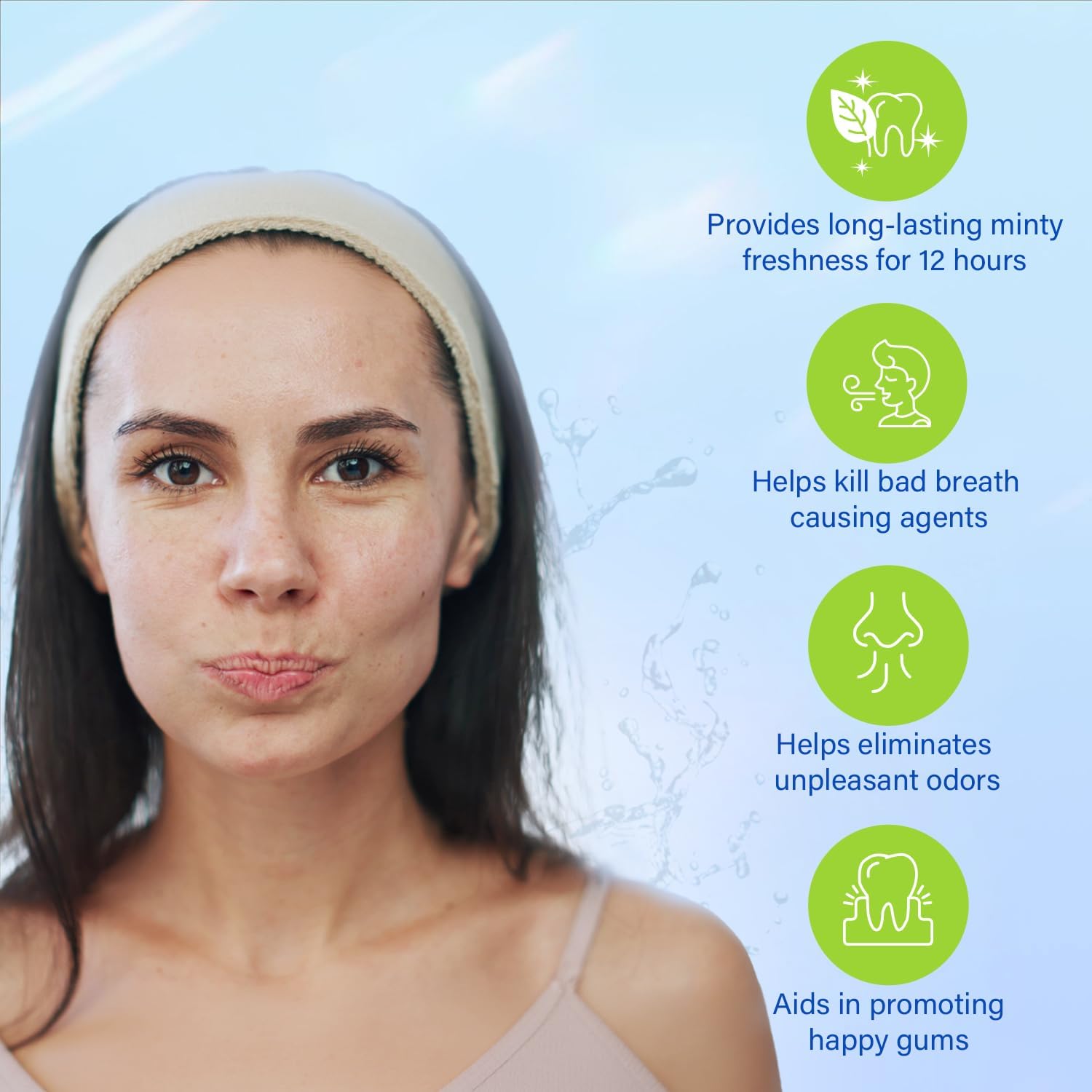 Travel Size Mouthwash Packets – Individual Mini, Alcohol & Fluoride Free, Grapefruit Mint Flavor, Mouthwash to Go for On-The-Go Freshness, Bulk Packets 0.41 Fl Oz