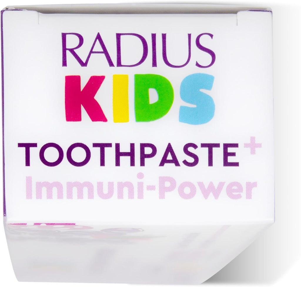 RADIUS Kids Super Duper Immunity Power Toothpaste 2.5 Oz - Super Duper Bubble Berry Mint - Pack of 1