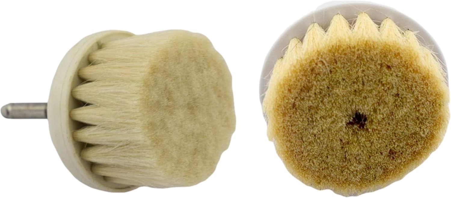 Facial Care Skin Cleansing Replacement Accessories for Electric Exfoliating Brush Heads Face Cleansing Elitzia ETFB80 (One Set for Large Small Wool Brush)