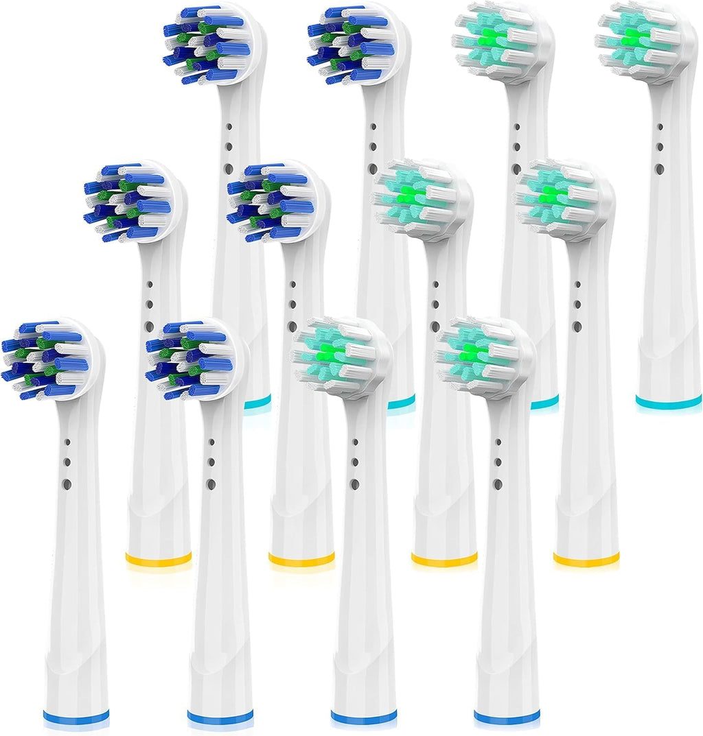 Replacement Toothbrush Heads for Oral B Braun, 12 Pack Professional Electric Toothbrush Heads, Precision Clean Brush Heads Refill Compatible with Oral-B 7000/Pro 1000/9600/ 5000/3000/8000 (12pack)