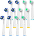 Replacement Toothbrush Heads for Oral B Braun, 12 Pack Professional Electric Toothbrush Heads, Precision Clean Brush Heads Refill Compatible with Oral-B 7000/Pro 1000/9600/ 5000/3000/8000 (12pack)