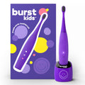 Burst Kids & Toddlers Electric Toothbrush (Purple) | Soft Bristles | Two Minute Timer | Rechargeable Battery | Easy-Grip Silicone Handle | 2 Modes for Healthy Smiles | Ages 3+