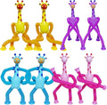 8Pcs Telescopic Suction Cup Giraffe Toys, Suction Pop Tubes Giraffe Sensory Toys, Pop Fidget Toys for Toddler Travel, Easter Basket Stuffers Party Favor Birthday for Kids Boys Girls
