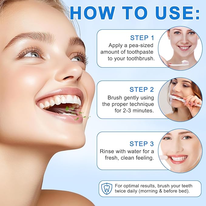 Hydroxyapatite Toothpaste 9.9%, Nano Hydroxyapatite Toothpaste (Fluoride Free) for Enamel Protection and Tooth Strengthening –Gentle Mint, Fresh Breath, Daily Use for Oral Care