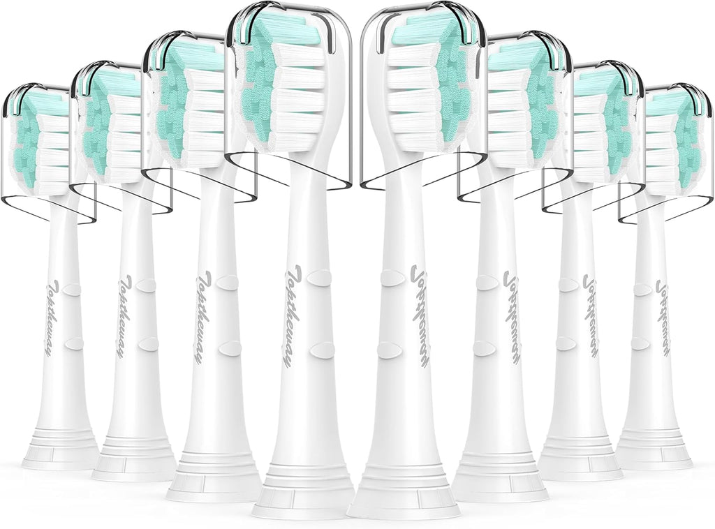Toothbrush Replacement Heads for Philips Sonicare: Sonic Replacement Heads Compatible with Phillips Electric Toothbrush ProtectiveClean 4100 5100 5300 C2 G2 C1 W, Medium Soft - 8 Pack