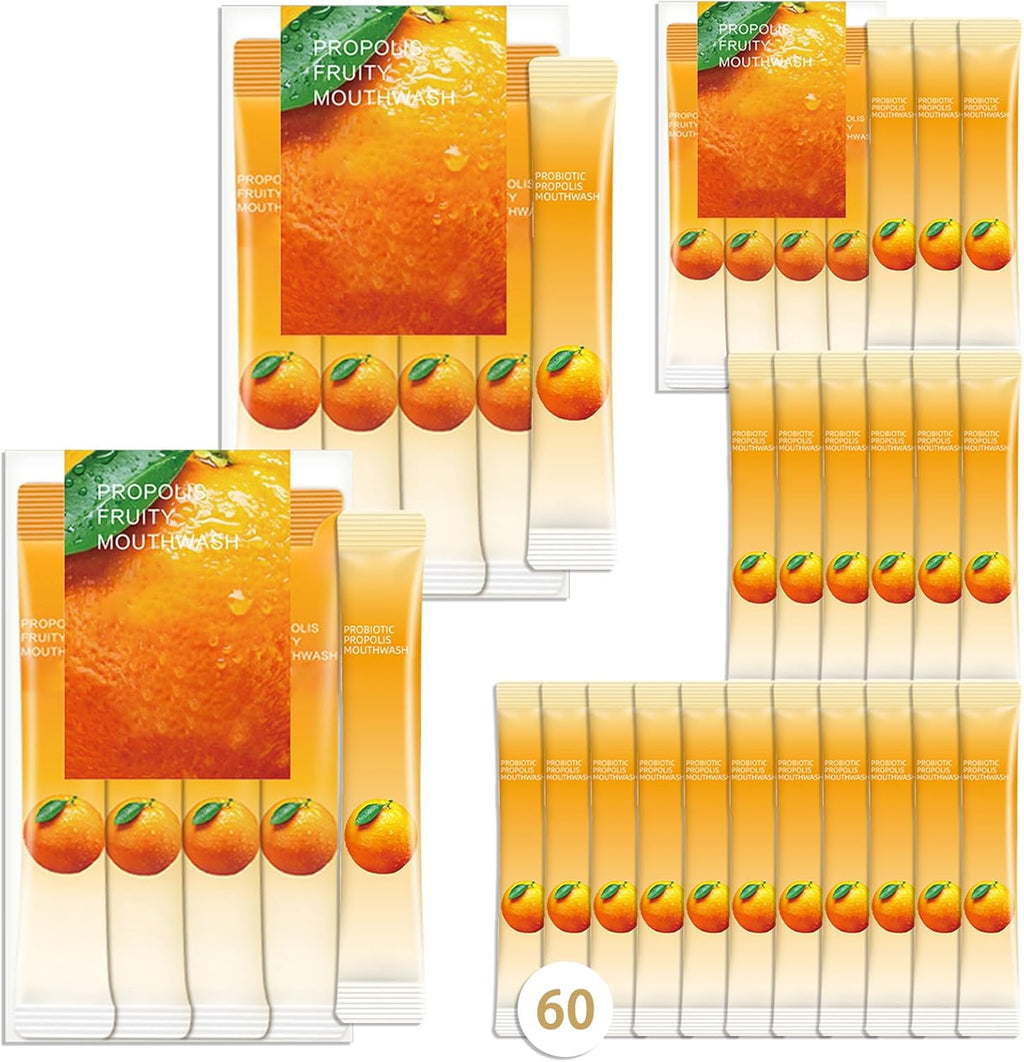 Travel Size Mouthwash,Mini Mouthwash Travel Size Bulk Portable Mouth Wash Set,Individual Small Travel Mouth Wash Packets for Fresh Breath(Pack of 60) A8