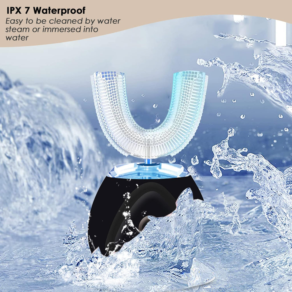 360 Ultrasonic Toothbrush, Automatic Toothbrushes Auto Sonic Tooth Brush, Teeth whitening Brush with Timer & Wireless Charging 360° Ultrasonic Electric Toothbrush for Adult