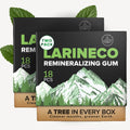 Larineco Remineralizing Gum with Nano Hydroxyapatite & Xylitol – Sugar-Free Cinnamon Xylitol Gum – Plastic-Free, Dye-Free, Aspartame-Free – Natural Base – 18 Pieces (18 Count (Pack of 2), Peppermint)