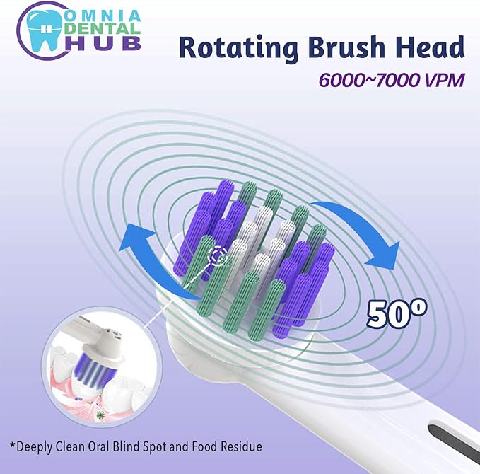 1 PCs 0Rotating Kids Electric Toothbrush with 2 Brush Heads IPX7 by Omnia ONE | 3 Modes, Rechargeable 30 Days Battery Life, IPX7 Waterproof, USB Charger & Block Included, Fun & Effective Oral Care