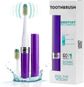Voom Sonic Go 1 Series Travel Electric Toothbrush | Travel Toothbrushes - Battery Operated Toothbrush for Adults & Kids, Dentist Recommended Toothbrush, Portable w/ 2 Minute Timer (Purple)