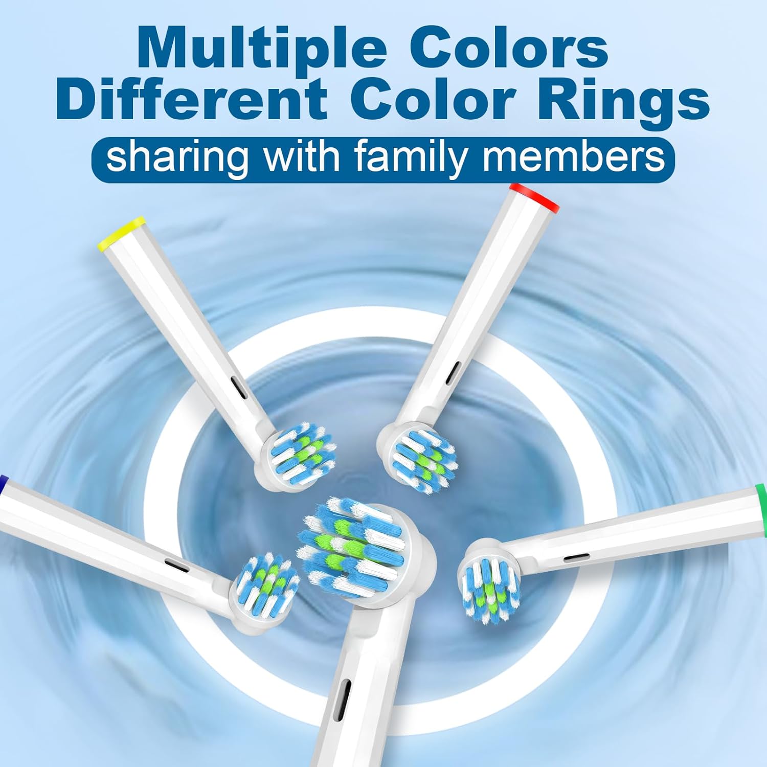 16 Pcs Replacement Toothbrush Heads Compatible with Braun Oral B Pro 1000/7000/9600/5000/8000, Precision Senesitive Brush Heads Refills for Genius X and Smart 1500 Electric Toothbrush (White)