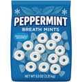 Peppermint Breath Mints Hard Candy 1 Bulk Bag 3 LB - Individually Wrapped, Refreshing Fresh Taste Every Occasion - 53 oz