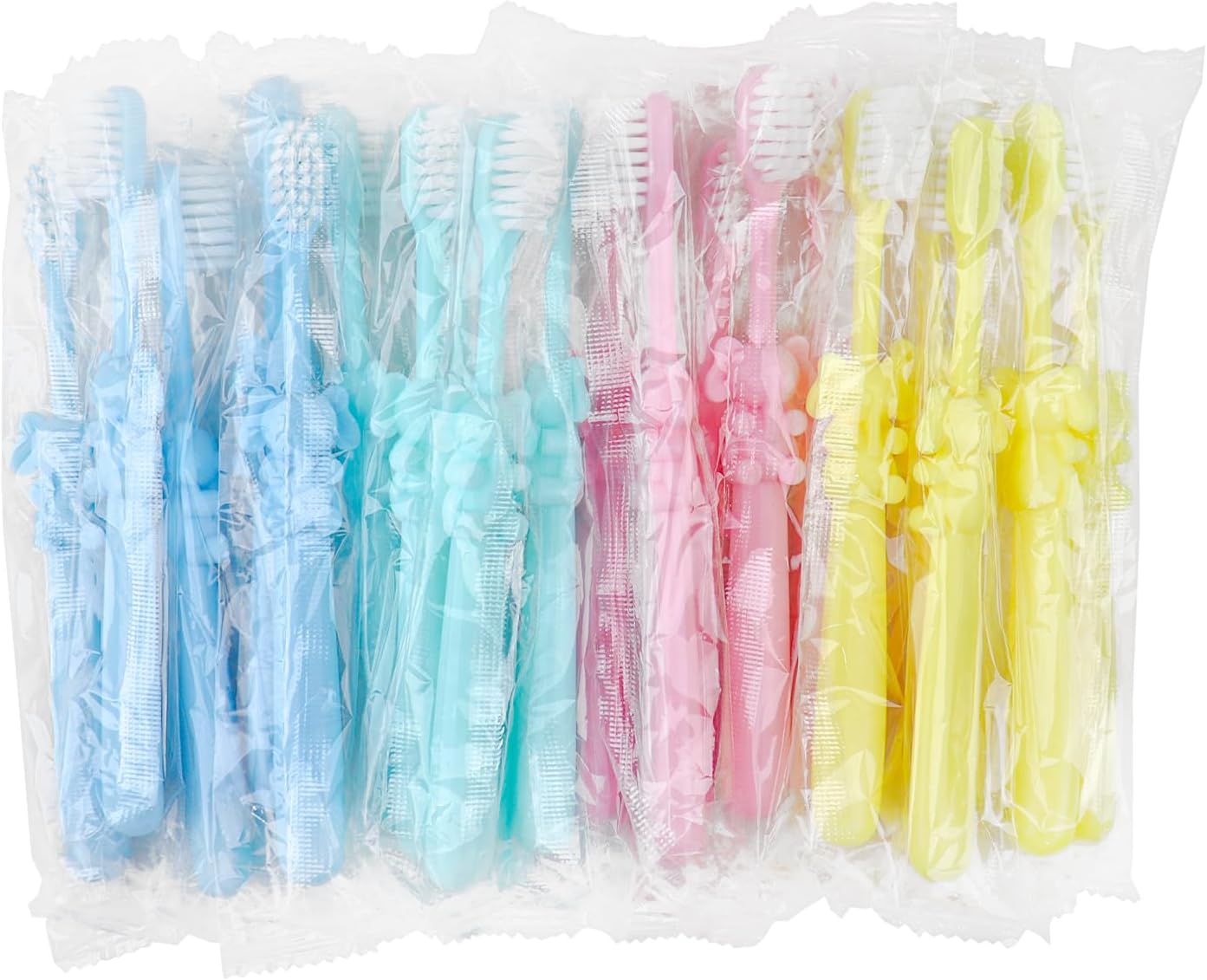 20 pcs Disposable Kids Toothbrushes Bulk Individually Wrapped,Kids Toothbrush for Age 2+ Toddler Children Toothbrush Set Soft Bristles Boys Girls Toothbrush