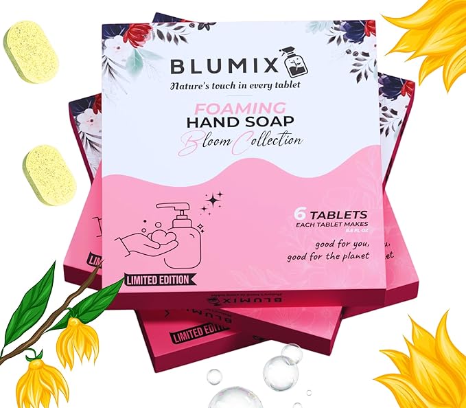 Foaming Hand Soap Tablet Refill – 6 Pack | Ylang Ylang Scent | Eco-Friendly, Non-Toxic, Plastic-Free, Zero Waste, Just-Add-Water | Safe for Kids, Home & Travel (Ylang Ylang)