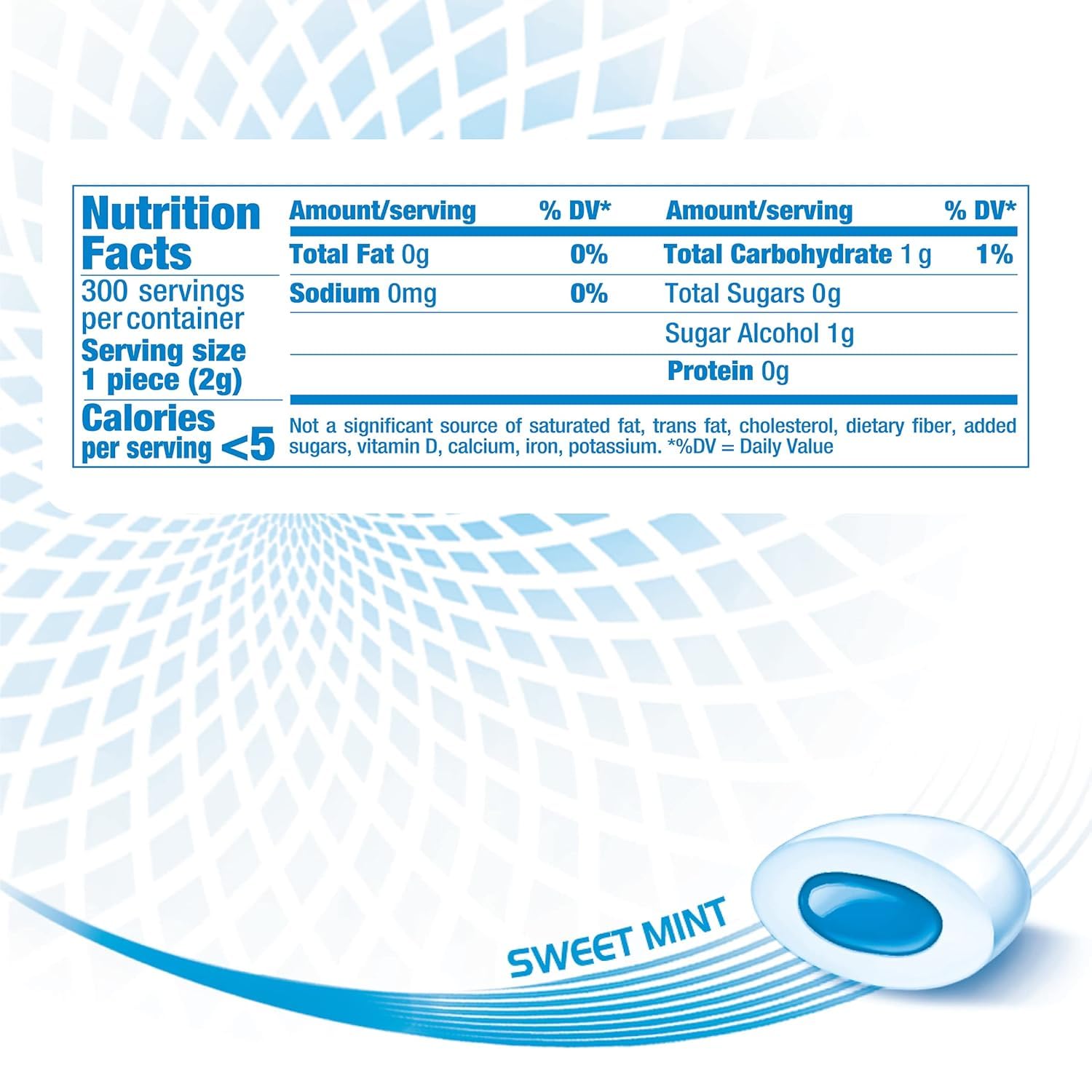 Mentos Pure White Sugar-Free Chewing Gum With Xylitol, Sweet Mint, Bulk, 50Piece Bottle (Pack Of 6)