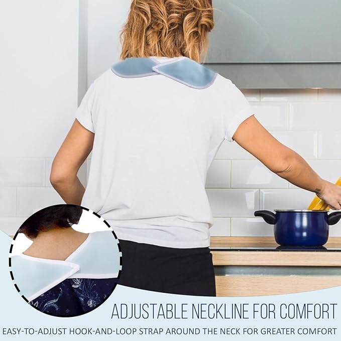 3 Pack Terry Cloth Bibs for Adults, Seniors, Special Needs, and Hospice or Personal Care with Built-In Crumb Catcher and Clothing Protector, Washable and Reusable