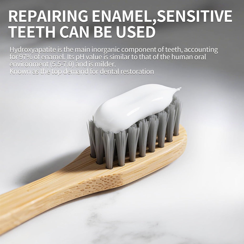 Hotluck HAP Fluoride Free Toothpaste，Nano Hydroxyapatite Toothpaste，Enamel Repair & Remineralization，Whitening，Fresh Breath，Natural Mint，4oz (Pack of 1)