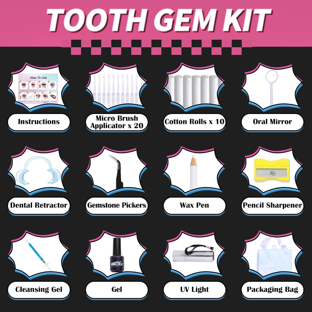 154 Letter pcs Teeth Gem Kit,Tooth Gems for DIY Crystals Teeth Jewelry Kit for Girls Gold Y2K Butterfly Love for Boys Silver (Silver)