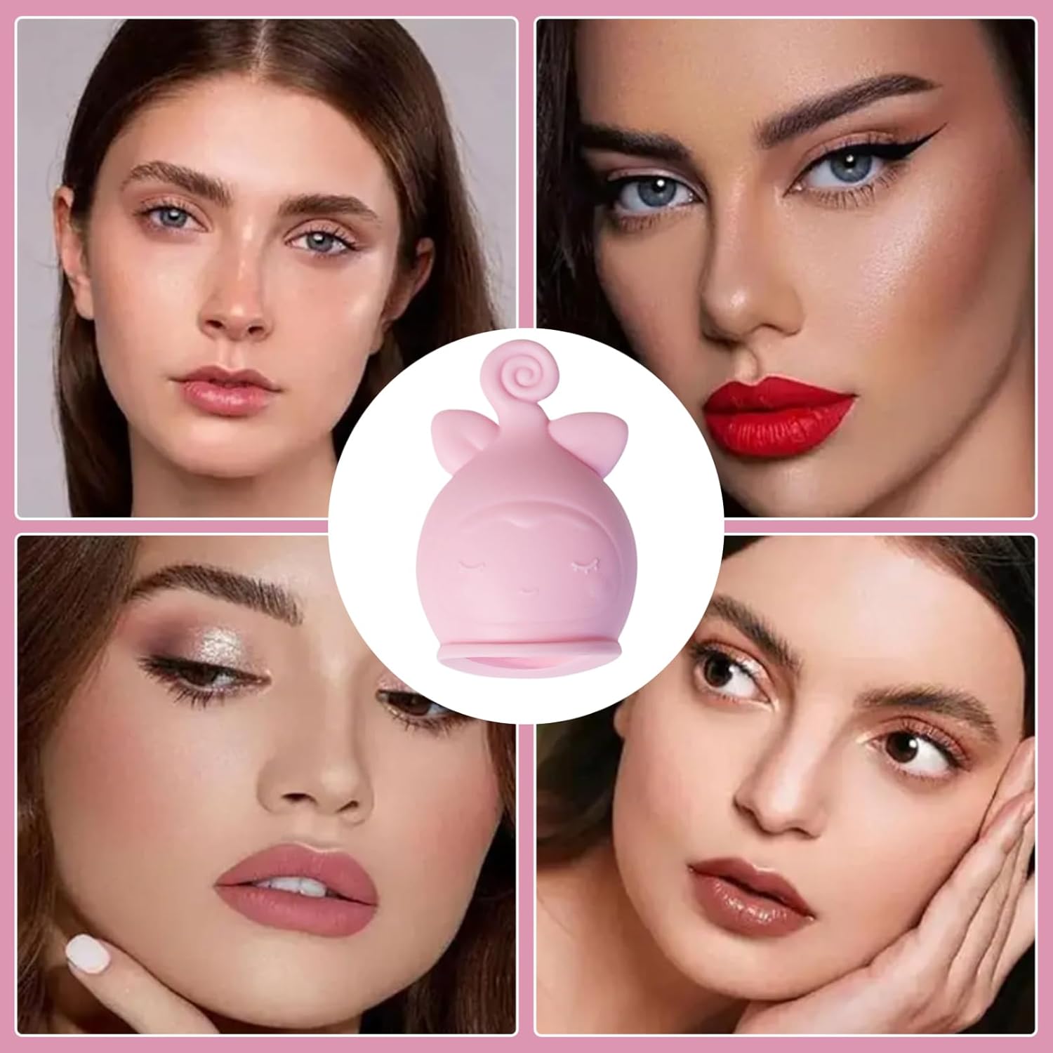 2PCS Fish Lip Plumper for Sexy Lip Beauty Mouth Lip Plumper Soft Silicone Lip Plumper Tool Funny Lip Plumper Device for Women Natural Pout Birthday Gift, Lip Plumper