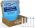 Oral-B iO Ultimate Clean Replacement Brush Heads, 5 Count, 4 Ultimate Clean + 1 Gum & Sensitive White