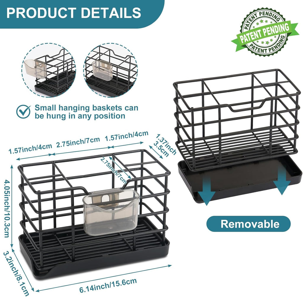 Toothbrush Holders for Bathrooms, Stainless Steel Bathroom Toothbrush Holder Kids Electric Tooth Brush Holder and Toothpaste Holder for Bathroom Accessories Organizer with Tray, Multi-Slots (Large)