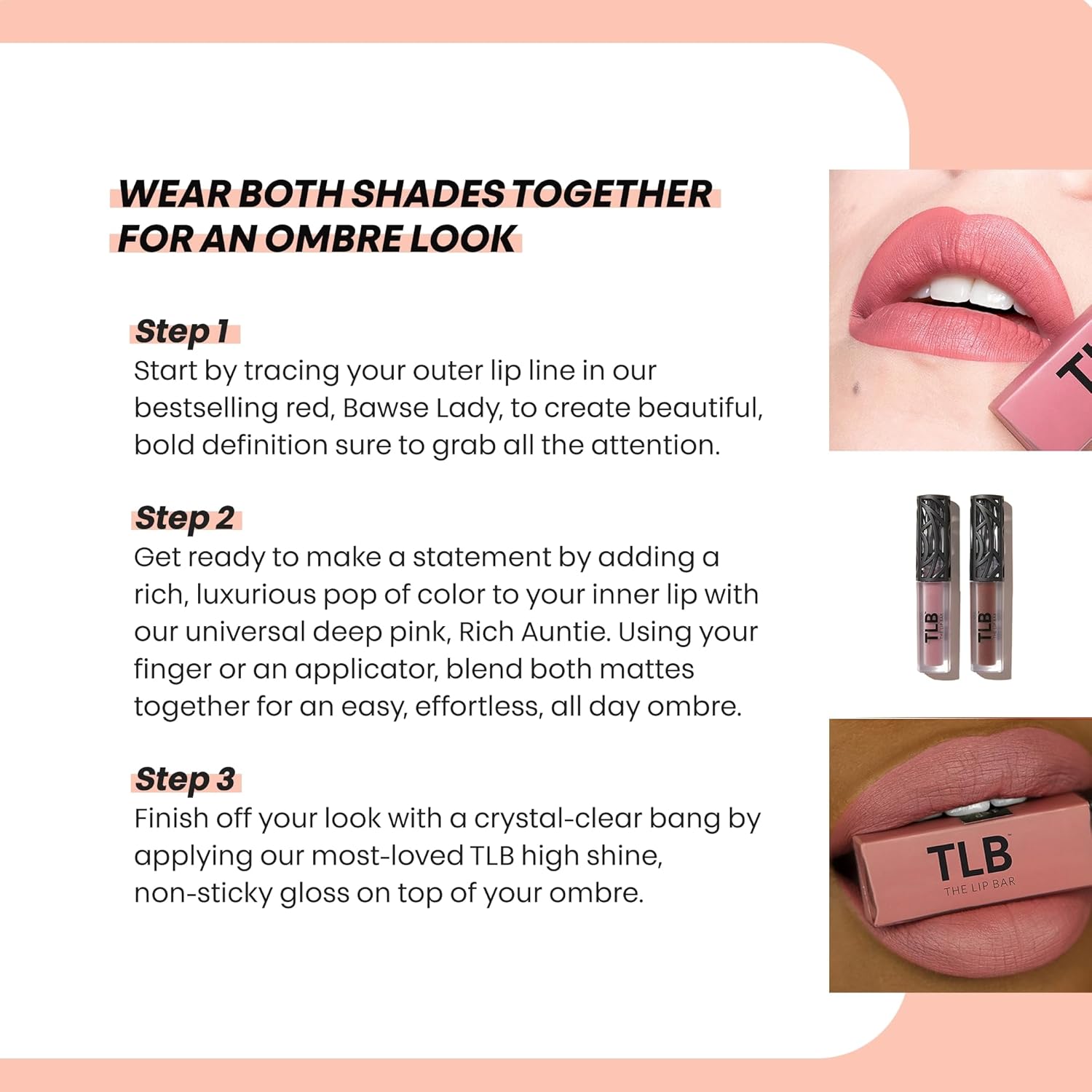 The Lip Bar - Nonstop Liquid Matte Lipstick Mini 2-Pack, Curlfriend (Mauve Pink) + Savage (Chocolate Red-Brown) - High Pigment - One Swipe - Long Lasting - Jojoba Oil & Vitamin E - Vegan - .24 fl oz