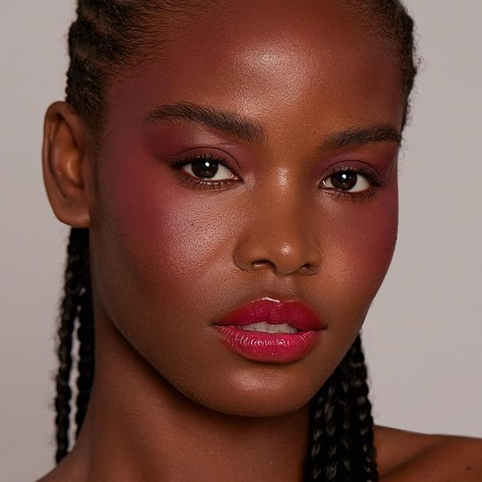 Red Lipstick for Women Hydrate Glossy Lipstick Moisture Lip Gloss Sheer-Medium Coverage Shine Tinted Lip Balm for Dry Lips (DM98 Cherry Plum)