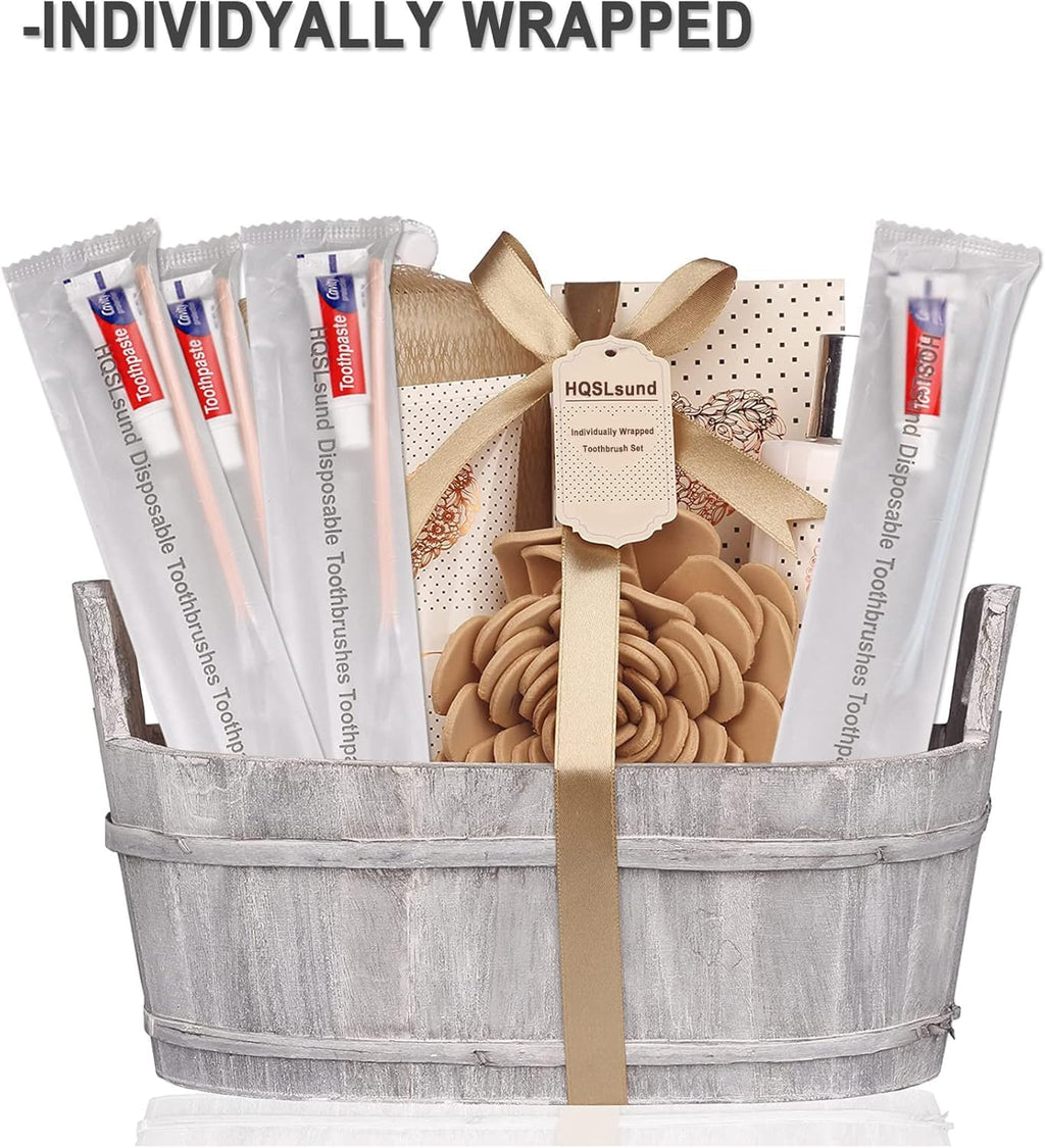 200 Pack Disposable Toothbrushes with Toothpaste, Individually Wrapped Soft Bristle Toothbrushes, Travel Kit