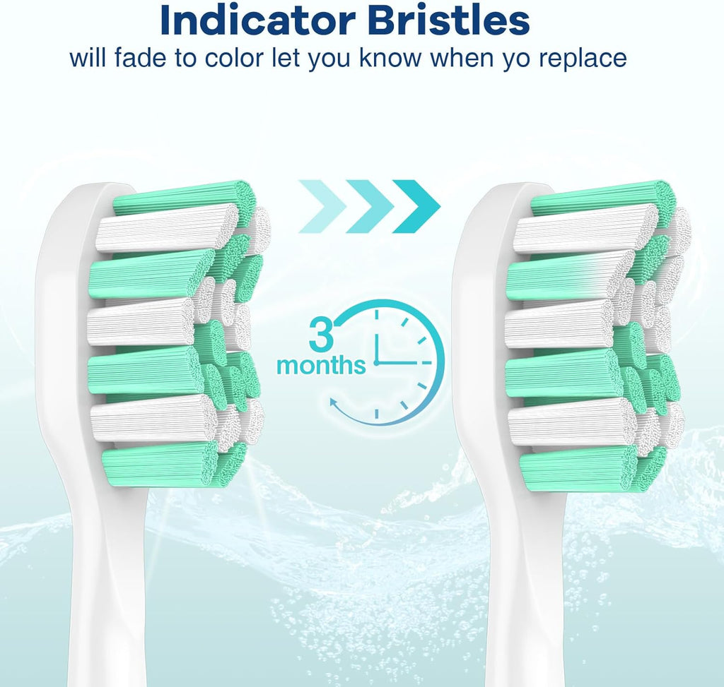 Aoremon Replacement Heads for Philips Sonicare c2 c1 Brush Head Compatible with Phillips Sonicare and More Click-on Electric Toothbrush, 10 Pack