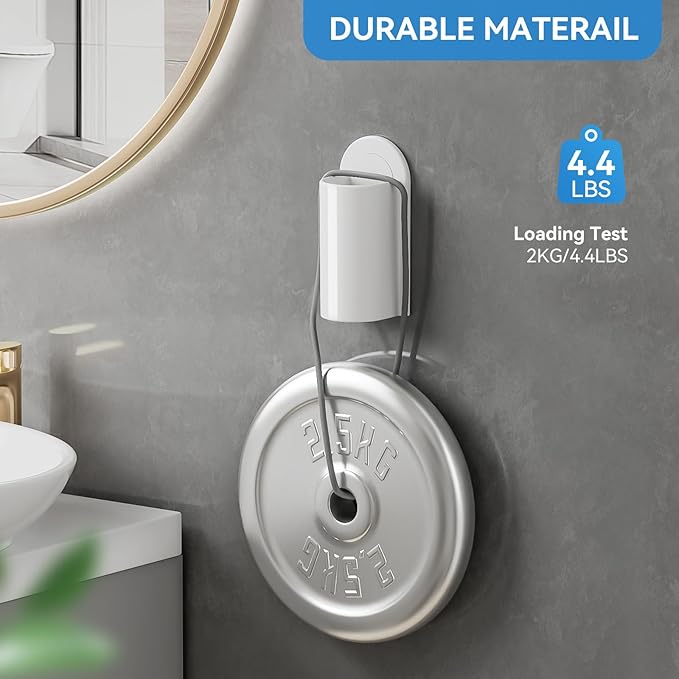 MOPMS Electric Toothbrush Holders, Wall Mounted Tooth Brushing Holder for Bathroom, Self Adhesive Electric Toothbrush Organizer Space Saver