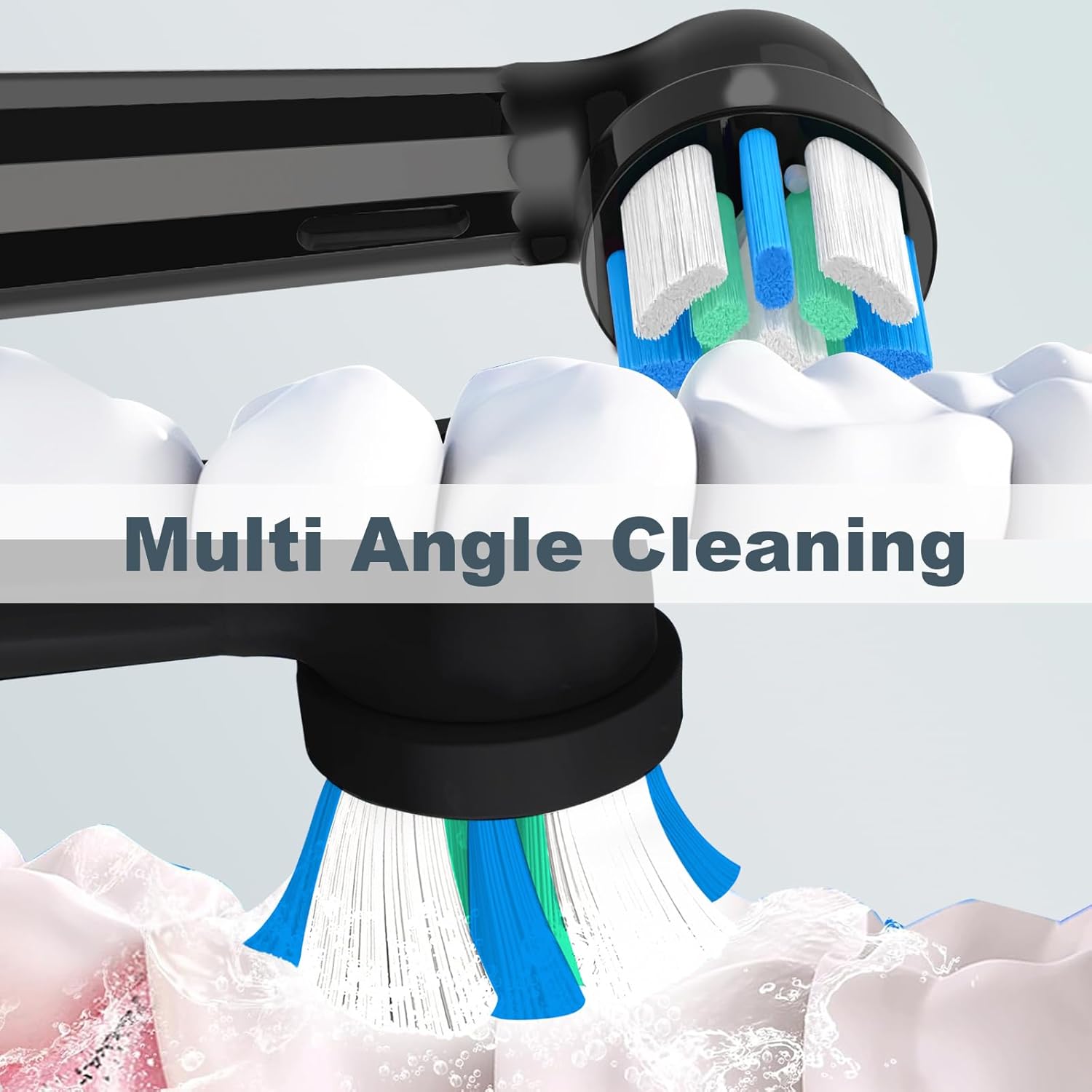 12 PCS IO Replacement Heads Compatible with Oral b IO 2/3/4/5/6/7/8/9/10 Series Electric Toothbrush, Brush Heads Refills Compatible with Oral B IO (Black)