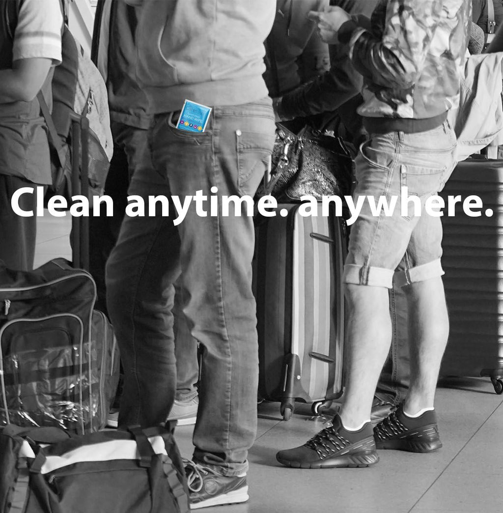 Care Touch Hand Sanitizer Wipes – 440 Individually Wrapped Packets (Box of 4, 110 Wipes Each)