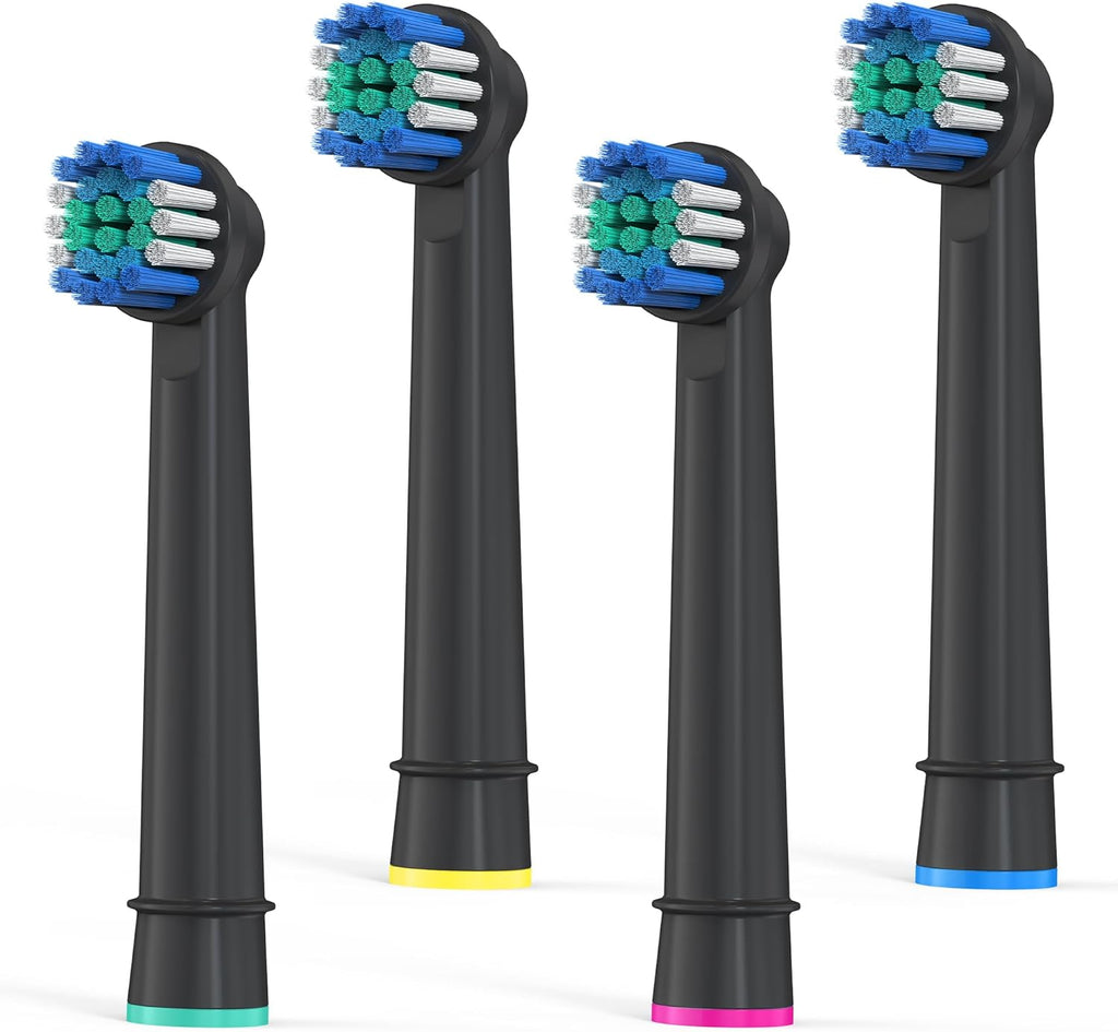 Replacement Toothbrush Heads Compatible with Oral B Braun, 4 Pcs Professional Precision Clean for Oral-b 7000, Clean, Oral B Pro 1000, 9600, 500, 3000, 8000