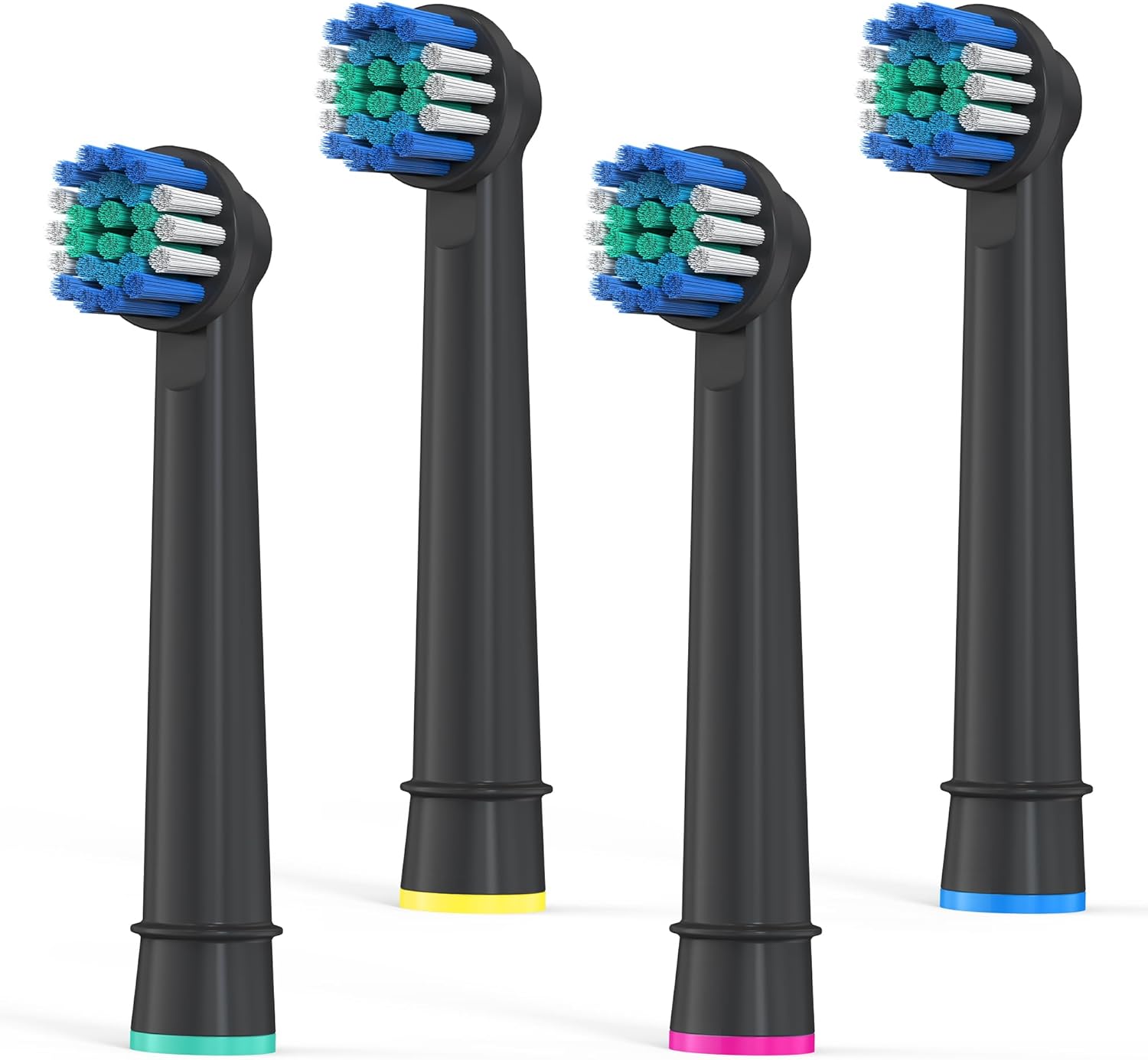 Replacement Toothbrush Heads Compatible with Oral B Braun, 4 Pcs Professional Precision Clean for Oral-b 7000, Clean, Oral B Pro 1000, 9600, 500, 3000, 8000