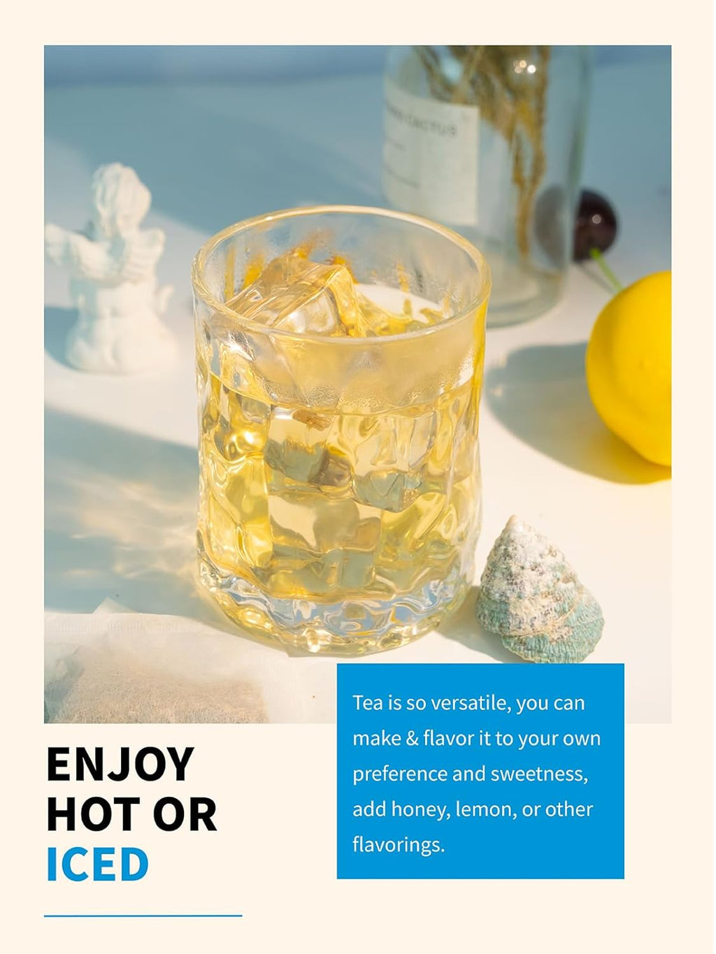 TeeLux Licorice Peppermint Tea, Natural Soothing Peppermint with Sweet Licorice Root, Caffeine Free, 100 Count