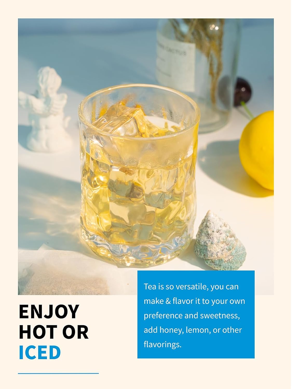 TeeLux Licorice Peppermint Tea, Natural Soothing Peppermint with Sweet Licorice Root, Caffeine Free, 100 Count