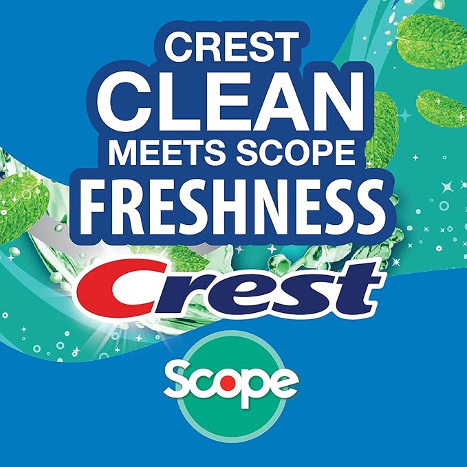 Crest Scope | One 3-Pack of Mint Breath Mist Sprays (3 Total Sprays) - 0.24 Ounce (7mL) Each – 0.72 Ounces Total