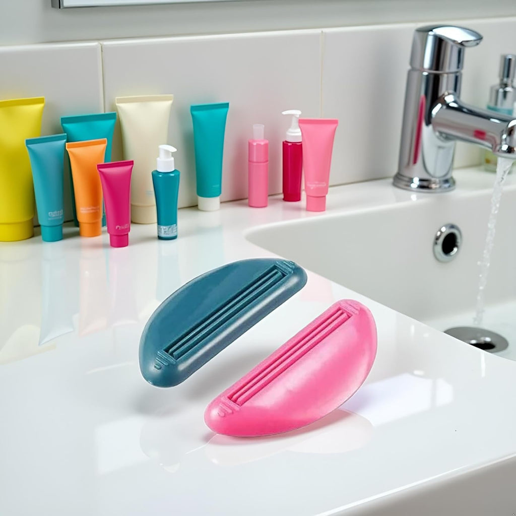 2Pcs Toothpaste Squeezer Squeeze Tooth Paste Tube Cosmetics Cleanser Extruder Clamps Toothpaste Dispenser Toothpaste Clip, Convenient and Attractive, Daily Living Tube Squeezing Aids