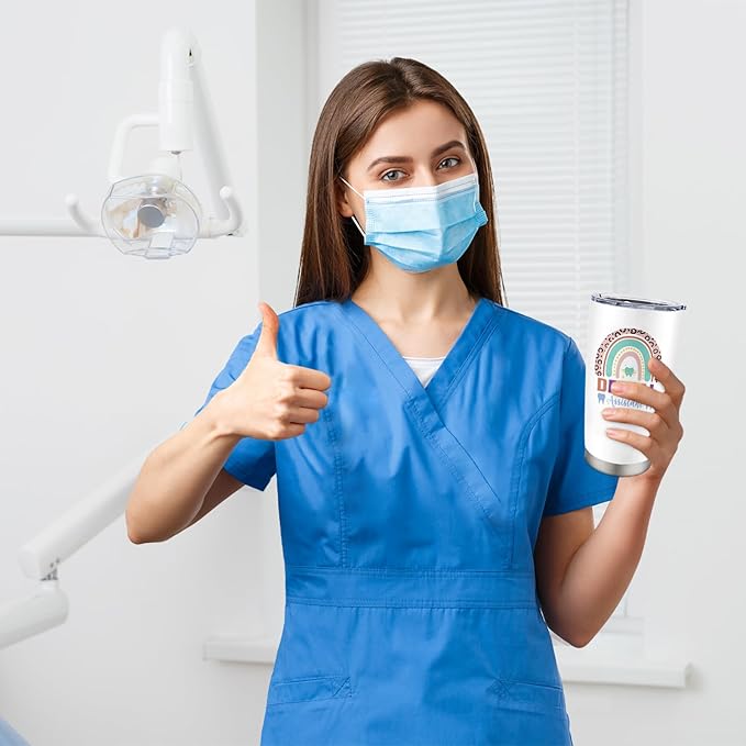 Dental Assistant Gifts for Women Men, Christmas Gifts for Dental Assistant, Appreciation Gift for Deatal Assistant, Dental Gift for Deantal Assistant, 20 oz Stainless Steel Tumbler