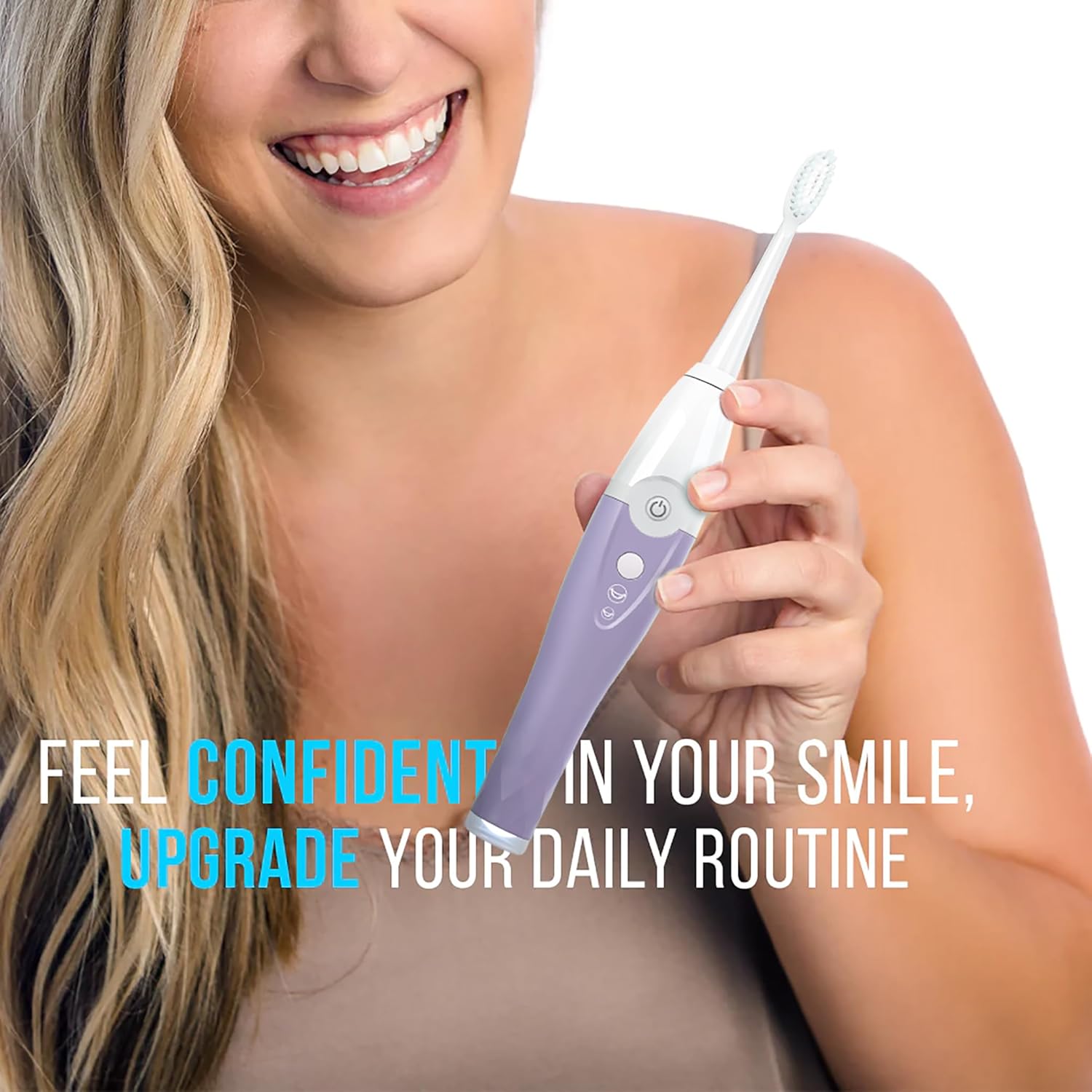 TAO Clean UV Sanitizing Sonic Toothbrush and Cleaning Station, Electric Toothbrush, Dual Speed Setting, Lilac Bliss