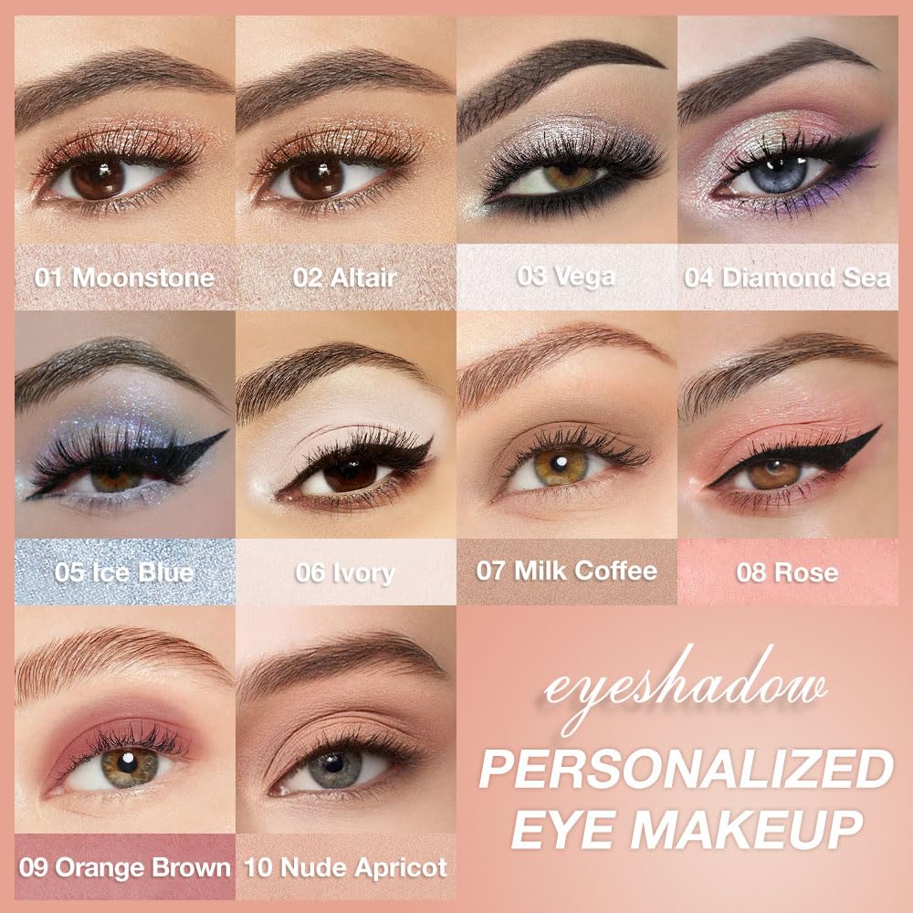 Single Cream Eyeshadow,Rose Pink Matte Eye shadow Pallette,Waterproof&Long Lasting Mini Eyeshadow,Soft Matte Eye Makeup,Vegan & Cruelty-Free Eye shadow for Brown Blue Green Eyes #08