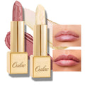 Oulac Metallic Light Pink & Sheer Lipstick Set - 2PCS Vegan Lightweight Hydrating Formula with High Impact Lip Color for Full Coverage Lip Makeup, Christmas Gifts for Women, 13+27