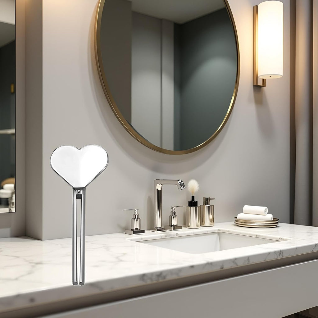 Cordate Metal Manual Toothpaste Squeezer Stainless Steel Dispenser Tube Squeezer Hand Cream Tube Key Roller Set Bathroom Accessorie Daily Living Tube Squeezing Aids